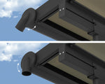 Palram-Canopia Olympia 10' X 28' Patio Cover (Grey / Bronze)-HG8828-Garage Giant 