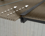 Palram-Canopia Olympia 10' X 14' Patio Cover (Grey / Bronze)-HG8814-Garage Giant 