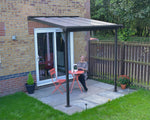 Palram-Canopia Sierra 7.5' x 7.5' Patio Cover - Gray/Diffused Clear-HG9086-Garage Giant 