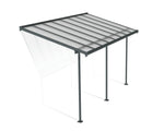 Palram-Canopia Sierra 7.5' x 15' Patio Cover - Gray/Diffused Clear-HG9087-Garage Giant 