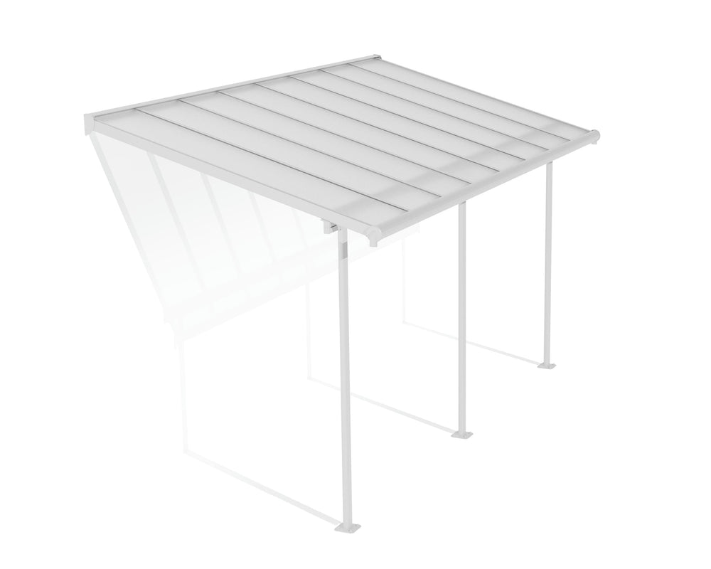 Palram-Canopia Sierra 7.5' x 15' Patio Cover - White/Diffused Clear-HG9084-Garage Giant