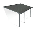 Palram-Canopia Sierra 10' x 24' Patio Cover - Gray/Gray-HG9080-Garage Giant 