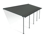 Palram-Canopia Sierra 10' x 30' Patio Cover - Gray/Gray-HG9082-Garage Giant 