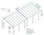 Palram-Canopia Sierra 10' x 28' Patio Cover - Gray/Gray-HG9081-Garage Giant 