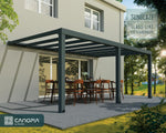 Palram-Canopia Stockholm 11' x 19' Patio Cover - Gray/Clear-HG9459-Garage Giant 