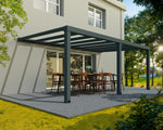 Palram-Canopia Stockholm 11' x 19' Patio Cover - Gray/Clear-HG9459-Garage Giant 
