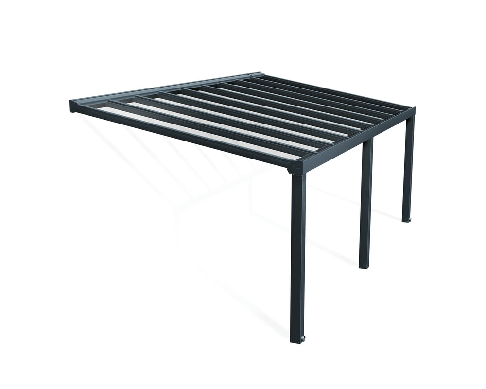 Palram-Canopia Stockholm 11' x 22' Patio Cover - Gray/Clear-HG9461-Garage Giant