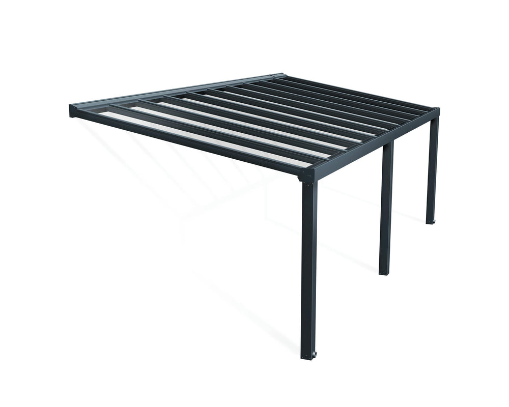 Palram-Canopia Stockholm 11' x 24' Patio Cover - Gray/Clear-HG9463-Garage Giant