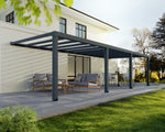 Palram-Canopia Stockholm 11' x 31' Patio Cover - Gray/Clear-HG9466-Garage Giant 