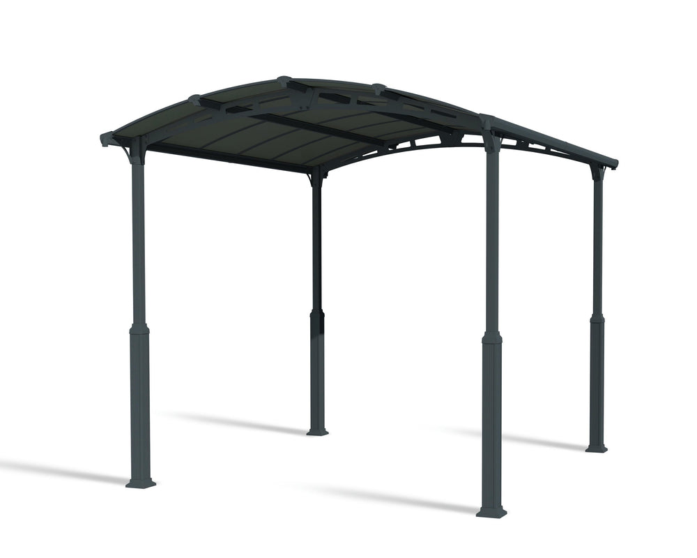 Palram-Canopia Arcadia Alpine 12' x 14' Carport - Gray/Gray-HG9131-Garage Giant