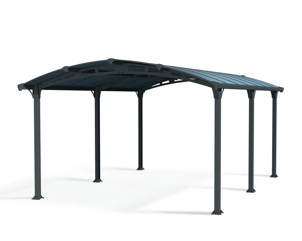 Palram-Canopia Arcadia 5000 16' x 12' Metal Carport-HG9100-Garage Giant