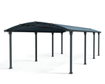 Palram-Canopia Arcadia 8500 12' x 28' Carport - Gray/Gray-HG9119-Garage Giant 