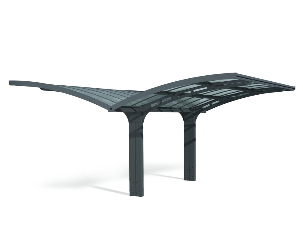 Palram-Canopia Arizona Breeze Double Wing-Style Carport Kit-HG9102-Garage Giant