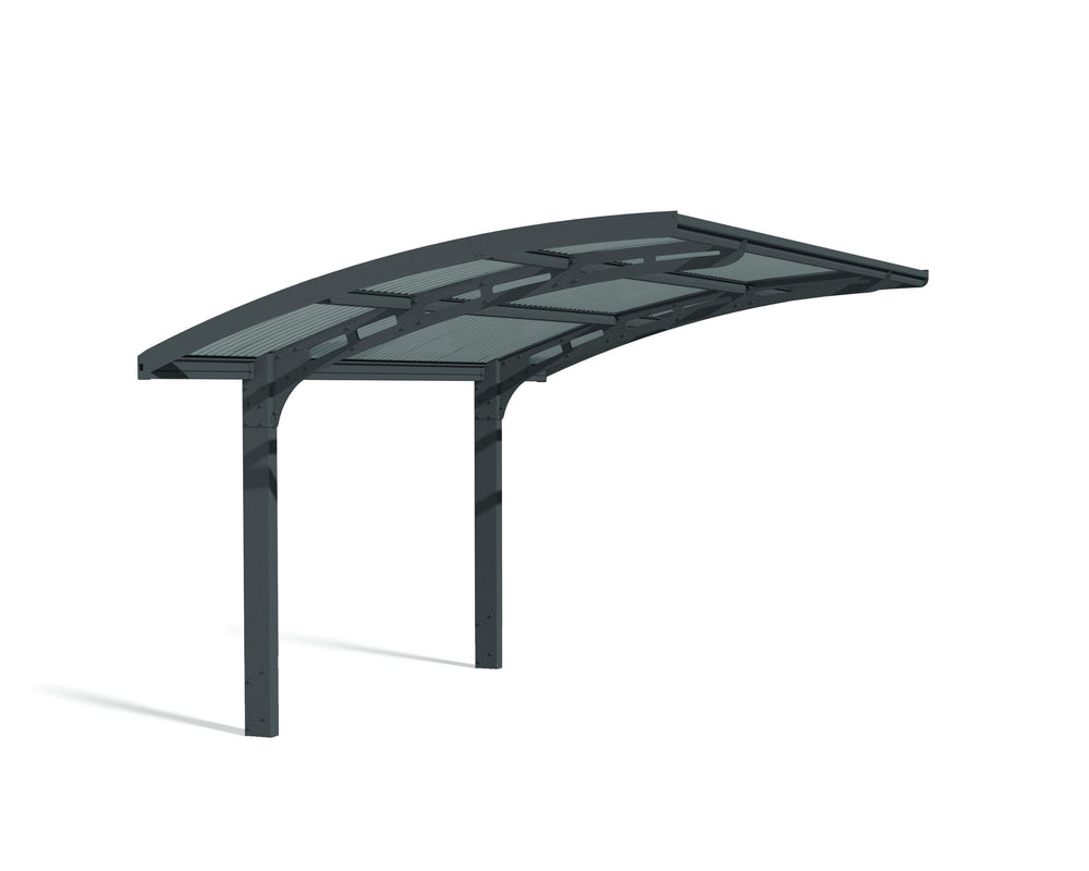 Palram-Canopia Arizona Wave 5000 10' x 16' Metal Carport-HG9105-Garage Giant