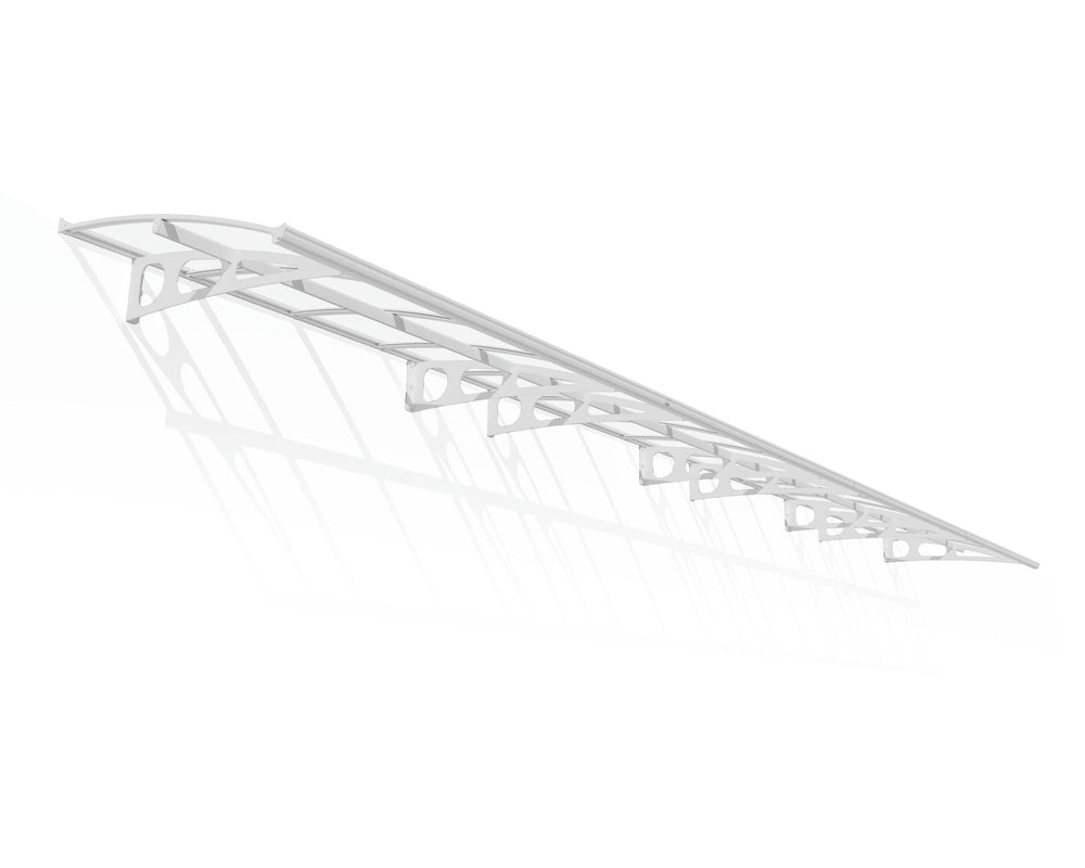 Palram-Canopia Bordeaux 6690 29' x 4' Awning - White/Clear-HG9599-Garage Giant