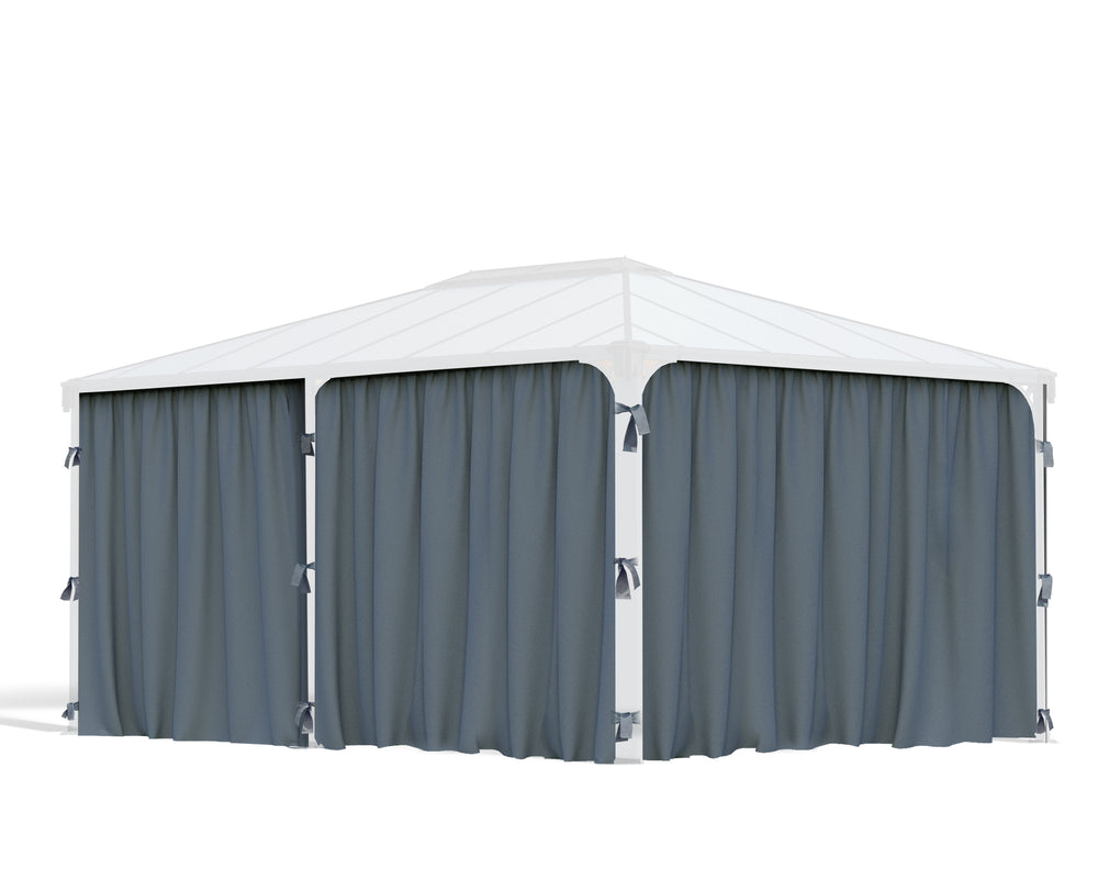 Palram-Canopia Milano 4300/Martinique 5000 Gazebo Curtain Set - 6 Piece-HG1068-Garage Giant