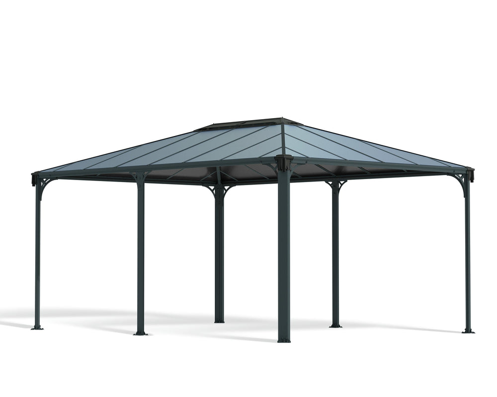 Palram-Canopia Martinique 5000 12' x 16' Gazebo - Gray/Bronze-HG9171-Garage Giant