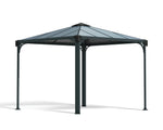 Palram-Canopia Palermo 3000 10' x 10' Gazebo (Grey / Bronze)-HG9150-Garage Giant 