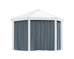 Palram-Canopia Roma/Monaco Gazebo Curtain set - 6 Piece-HG1057-Garage Giant 