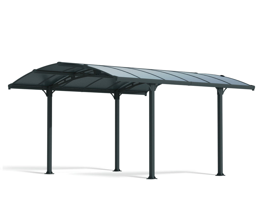 Palram-Canopia Tucson 4300 12' x 14' Gazebo - Gray/Gray-HG9161-Garage Giant
