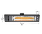 Palram-Canopia 1500W Carbon Fiber Infrared Heater-HG1041-Garage Giant 