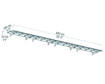 Palram-Canopia Herald 8920 29' x 5' Awning - Gray/Diffused Clear-HG9593-Garage Giant 