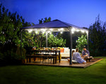 Palram-Canopia Palermo 3600 12' x 12' Gazebo (Grey / Bronze)-HG9152-Garage Giant 