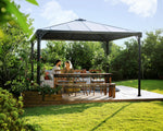 Palram-Canopia Palermo 3600 12' x 12' Gazebo (Grey / Bronze)-HG9152-Garage Giant 