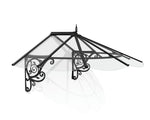 Palram-Canopia Lily 1780 6' x 4' Awning - Black/Clear-HG9575-Garage Giant 