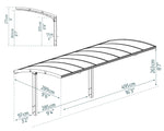 Palram-Canopia Arizona Breeze 5000 10' x 16' Metal Carport-HG9106-Garage Giant 