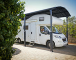 Palram-Canopia Arcadia Alpine 12' x 35' Carport - Gray/Gray-HG9128-Garage Giant 