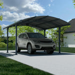 Palram-Canopia Arcadia 4300 12' x 14' Carport - Gray/Gray-HG9115-Garage Giant 