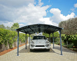 Palram-Canopia Arcadia 6400 12' x 21' Carport - Gray/Gray-HG9117-Garage Giant 