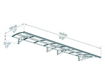 Palram-Canopia Amsterdam 4460 15' x 5' Awning - Gray/Clear-HG9577-Garage Giant 