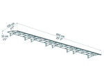 Palram-Canopia Amsterdam 8920 29' x 5' Awning - Gray/Clear-HG9579-Garage Giant 