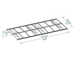 Palram-Canopia Bordeaux 4460 15' x 4' Awning - White/Clear-HG9584-Garage Giant 