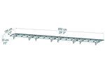 Palram-Canopia Bordeaux 8920 29' x 5' Awning - White/Diffused Clear-HG9564-Garage Giant 