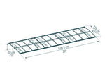 Palram-Canopia Bordeaux 6690 22' x 4' Awning - White/Clear-HG9585-Garage Giant 