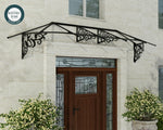Palram-Canopia Lily 3154 11' x 3' Awning - Black/Clear-HG9595-Garage Giant 