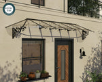 Palram-Canopia Lily 4178 14' x 3' Awning - Black/Clear-HG9597-Garage Giant 