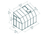 Palram-Canopia Sun Room 6' x 10' - White-HG7510-Garage Giant 