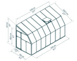 Palram-Canopia Sun Room 6' x 14' - White-HG7514-Garage Giant 