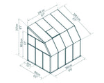 Palram-Canopia Sun Room 6' x 8' - White-HG7508-Garage Giant 