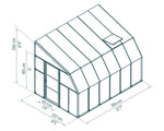 Palram-Canopia Sun Room 8' x 12' - White-HG7612-Garage Giant 
