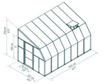 Palram-Canopia Sun Room 8' x 14' - White-HG7614-Garage Giant 
