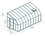 Palram-Canopia Sun Room 8' x 18' - White-HG7618-Garage Giant 