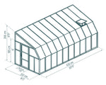 Palram-Canopia Sun Room 8' x 20' - White-HG7620-Garage Giant 