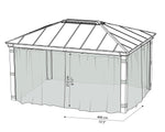 Palram-Canopia Dallas 14' x 16' Netting Set - 4 Piece-HG2014-Garage Giant 