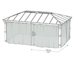 Palram-Canopia Dallas 14' x 20' Netting Set - 4 Piece-HG2016-Garage Giant 