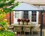 Palram-Canopia Palermo 3600 12' x 12' Gazebo (Grey / Bronze)-HG9152-Garage Giant 